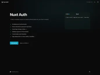 Nuxt Auth screenshot