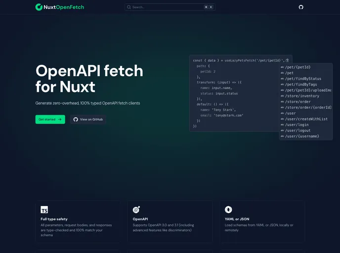 Nuxt Open Fetch screenshot