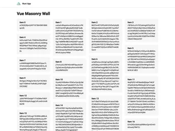 Vue Masonry Wall screenshot