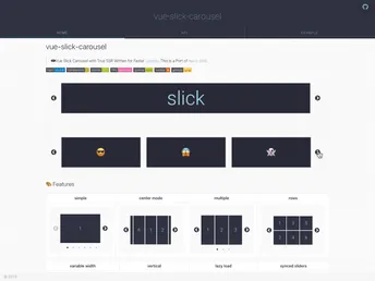 Vue Slick Carousel screenshot