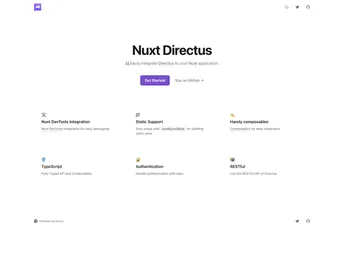 Nuxt Directus screenshot