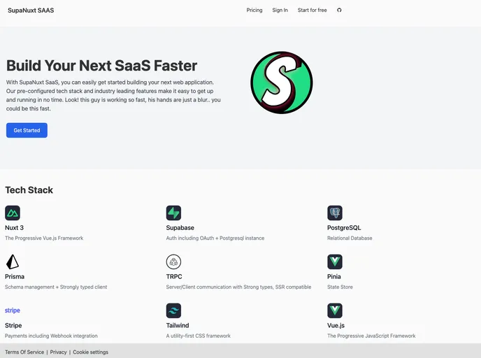 Supanuxt Saas screenshot