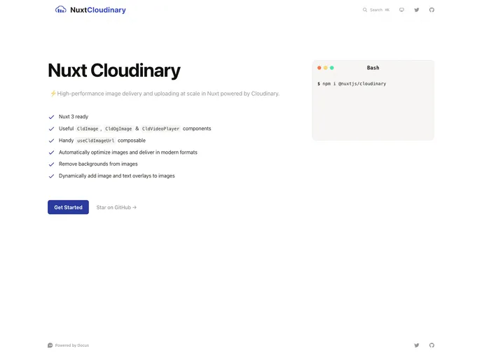 Cloudinary screenshot