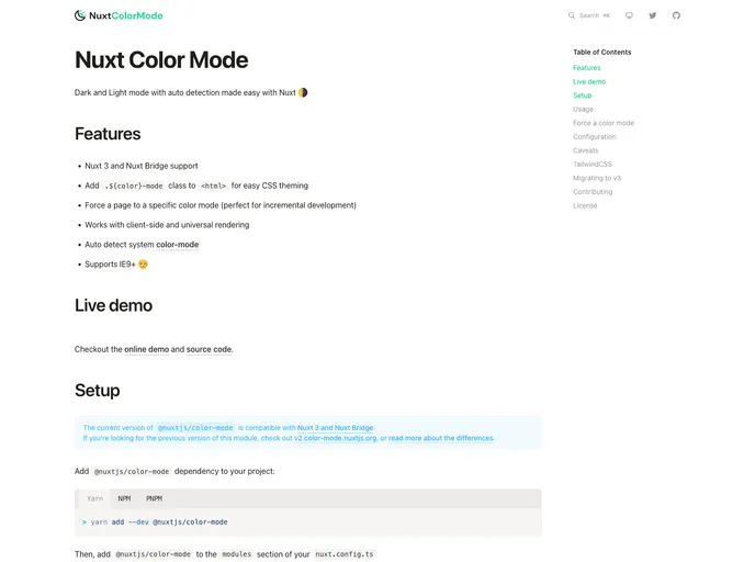 Color Mode screenshot