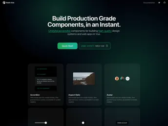 Radix Vue screenshot