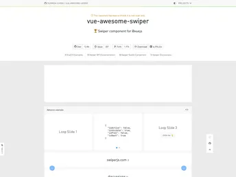 Vue Awesome Swiper screenshot