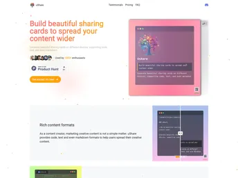 Template Landing Page screenshot