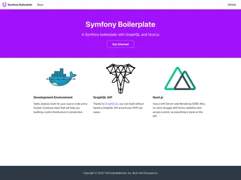 Symfony Boilerplate screenshot