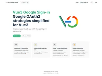 Nuxt Vue3 Google Signin screenshot